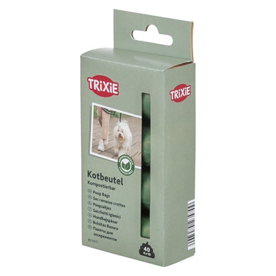 Bolsas de caca trixie bosque compostable verde