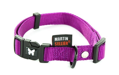 Martin adjustable nylon collar purple