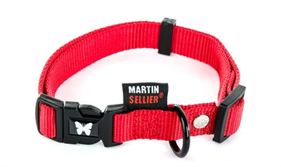 Martin collar inchoigeartaithe níolón dearg