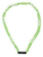 Axa lock chain rigid 120cm code lock green (card)