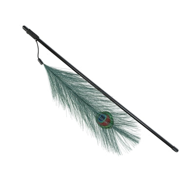 Rybársky prút Trixie Cat s pávím perom
