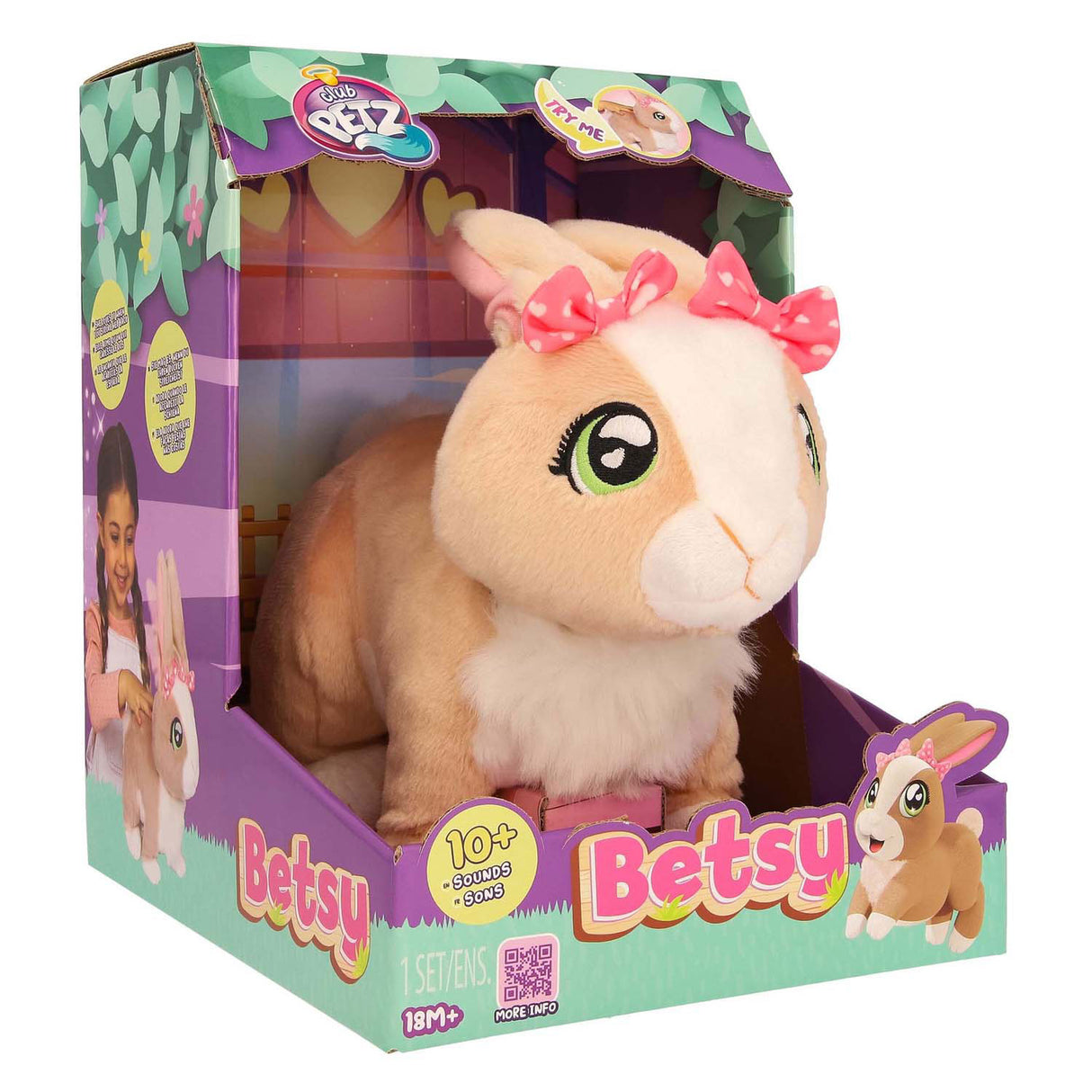 Интерактивен плюшен заек Spectron club petz betsy browny