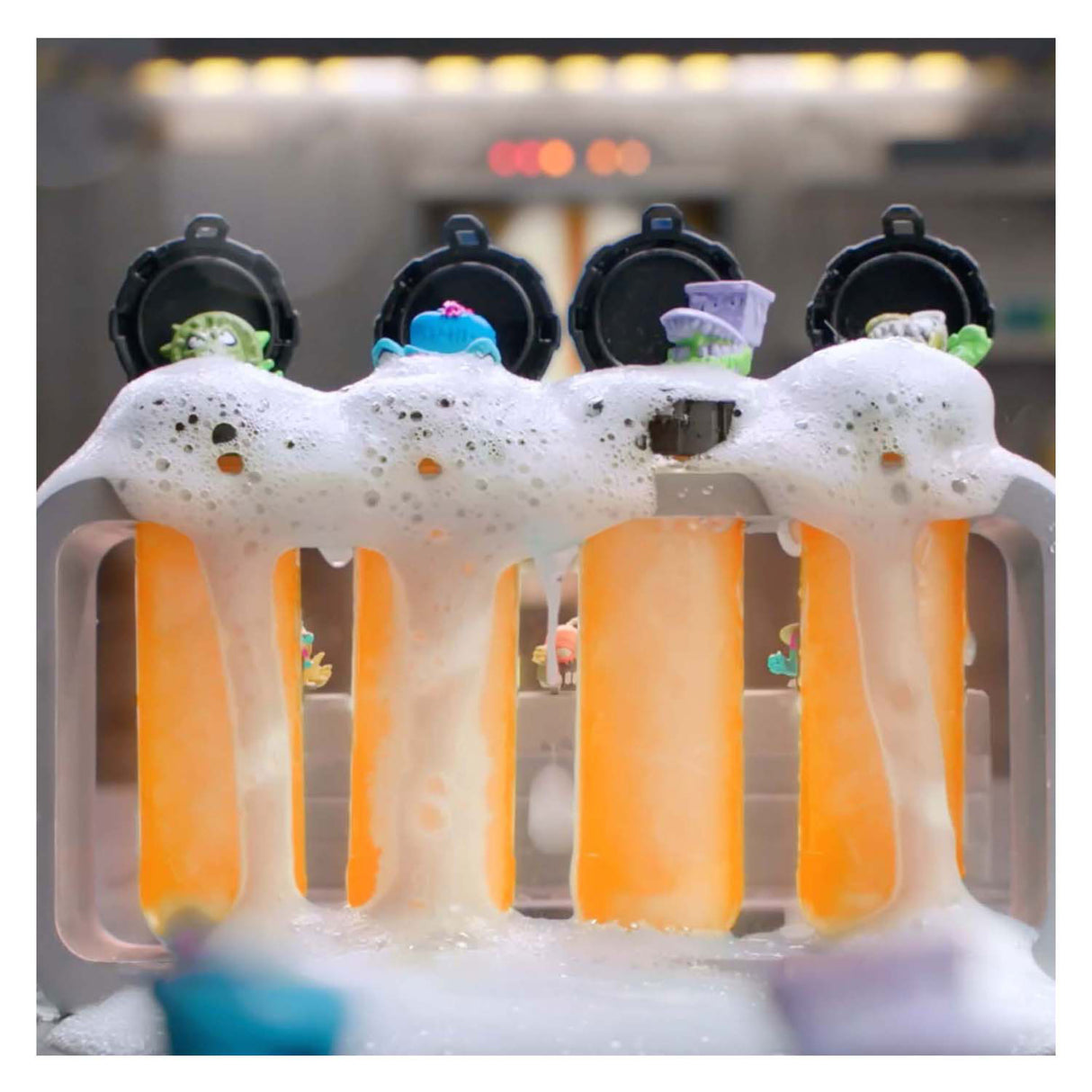 Spectron mrbeast lab swarms serie 2 figura de acción de la serie atómica, paquete de 12
