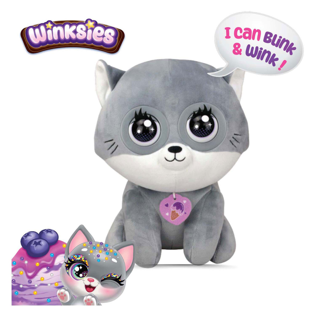 Silverlit winksies blue kissan interaktiivinen pehmo