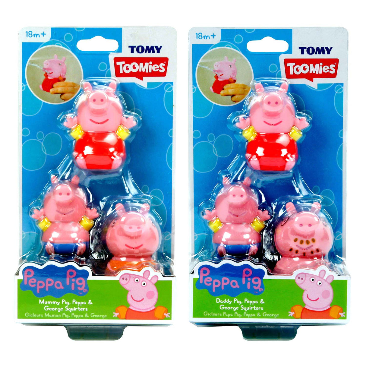 Tomy Peppa Pig Figuren Wassersprühgeräte, 3..