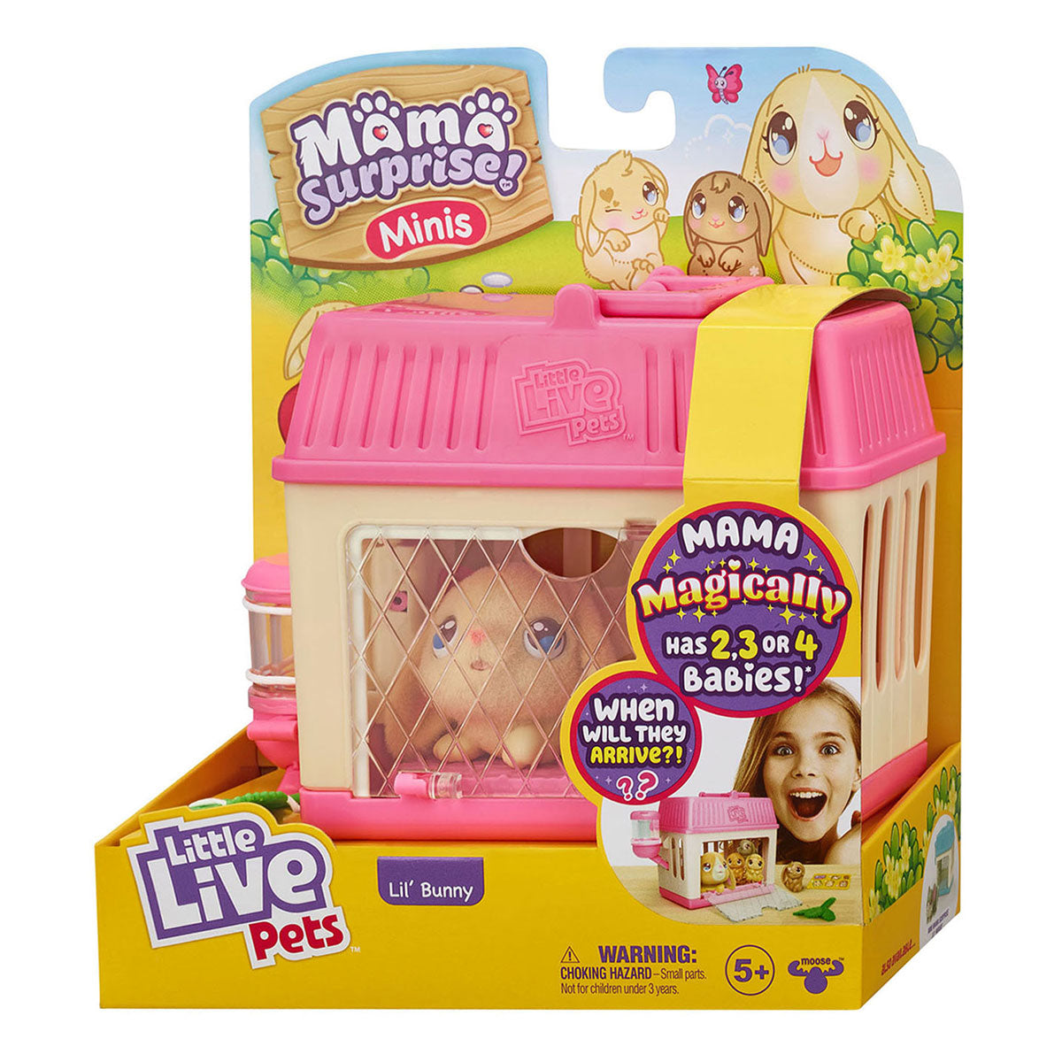 Moose toys little live pet mama surprise mini toy rabbit