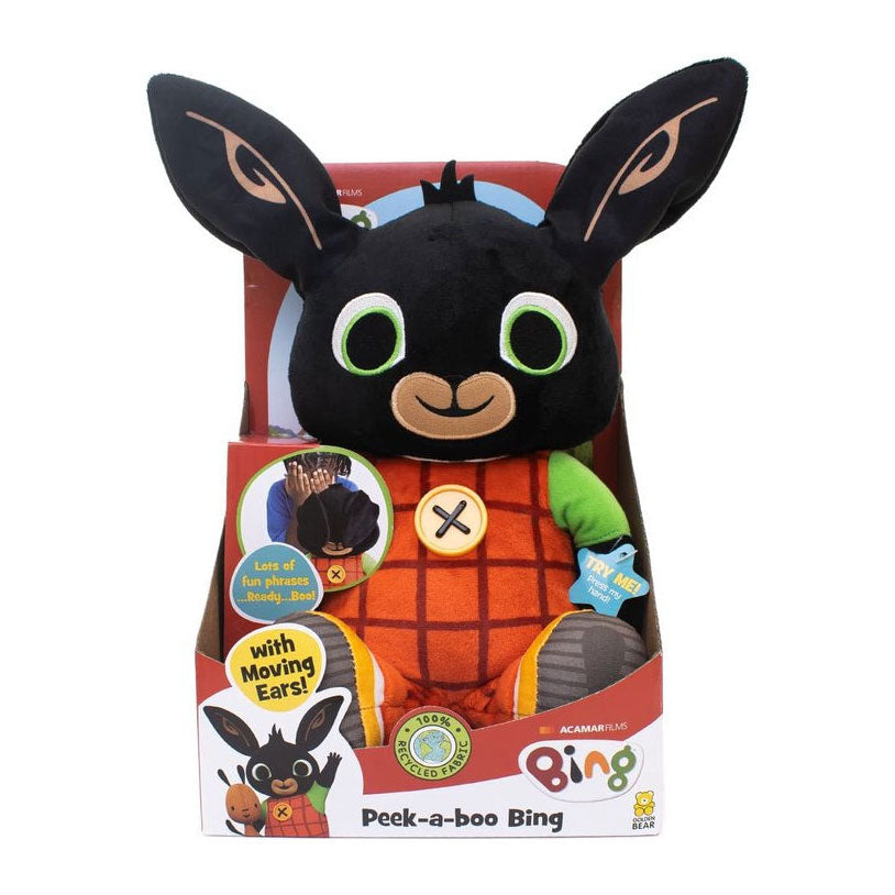 Spectron peek-a-boo talking plush toy
