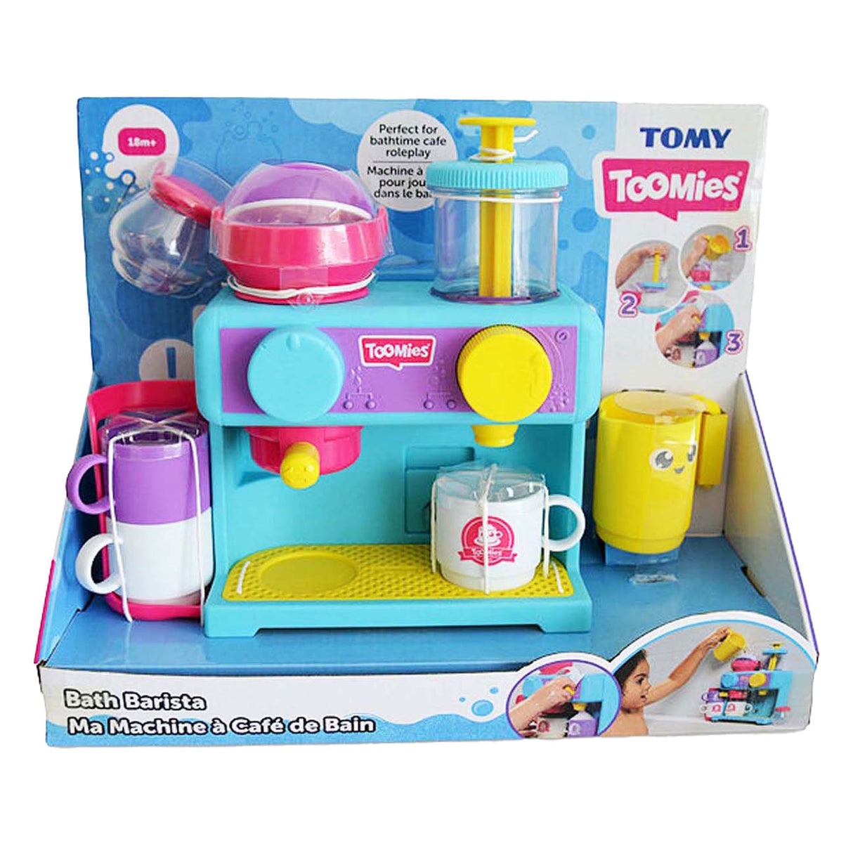 Tomy bath toys coffee machine bath barista