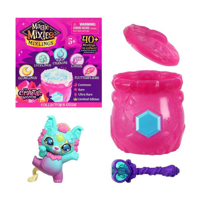Moose Toys Mixies Mixlings Collecting Mettles Crystal Woods Series 3, 1-Pack