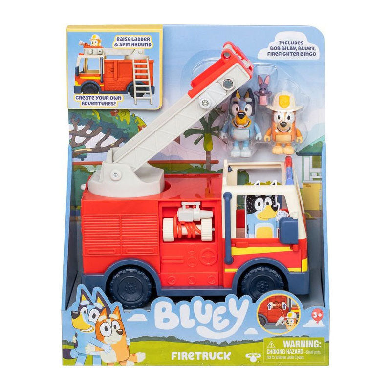 Moose Toys Bluey's Fire Truck with 2 Figures