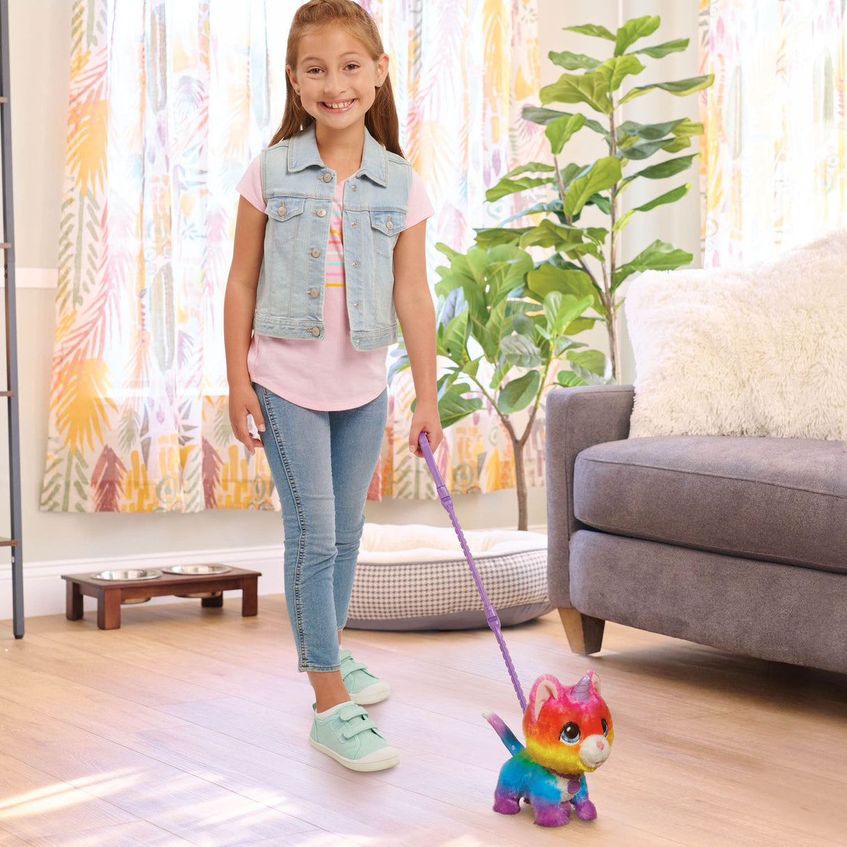 Spectron furreal walk-a-lots unicornio gato animal interactivo