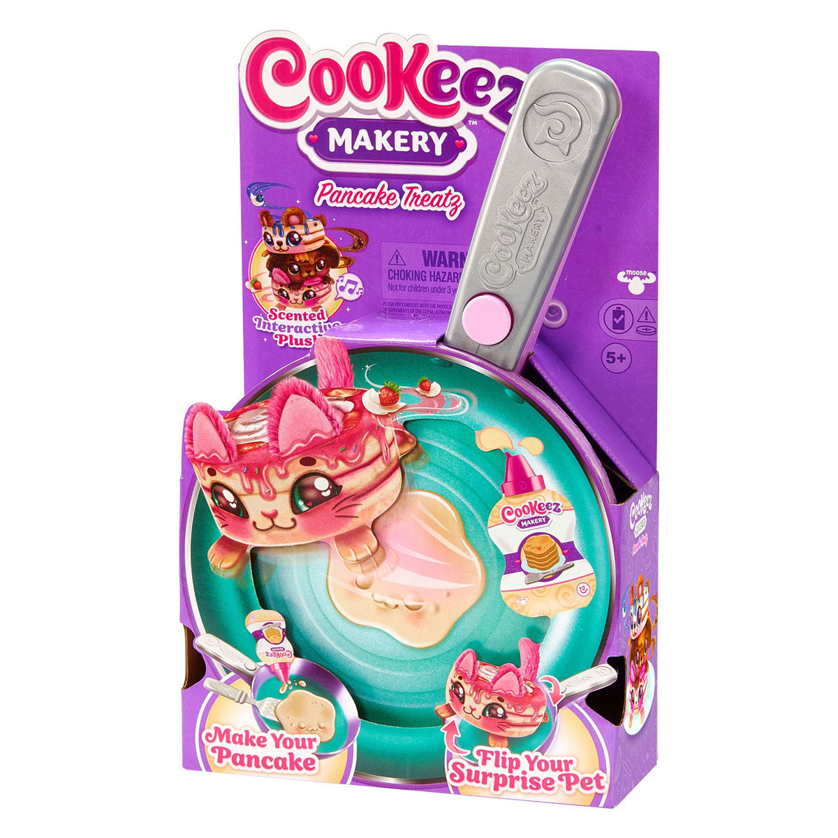 Moose toys cookeez make your own plush surprise animal in a frying pan