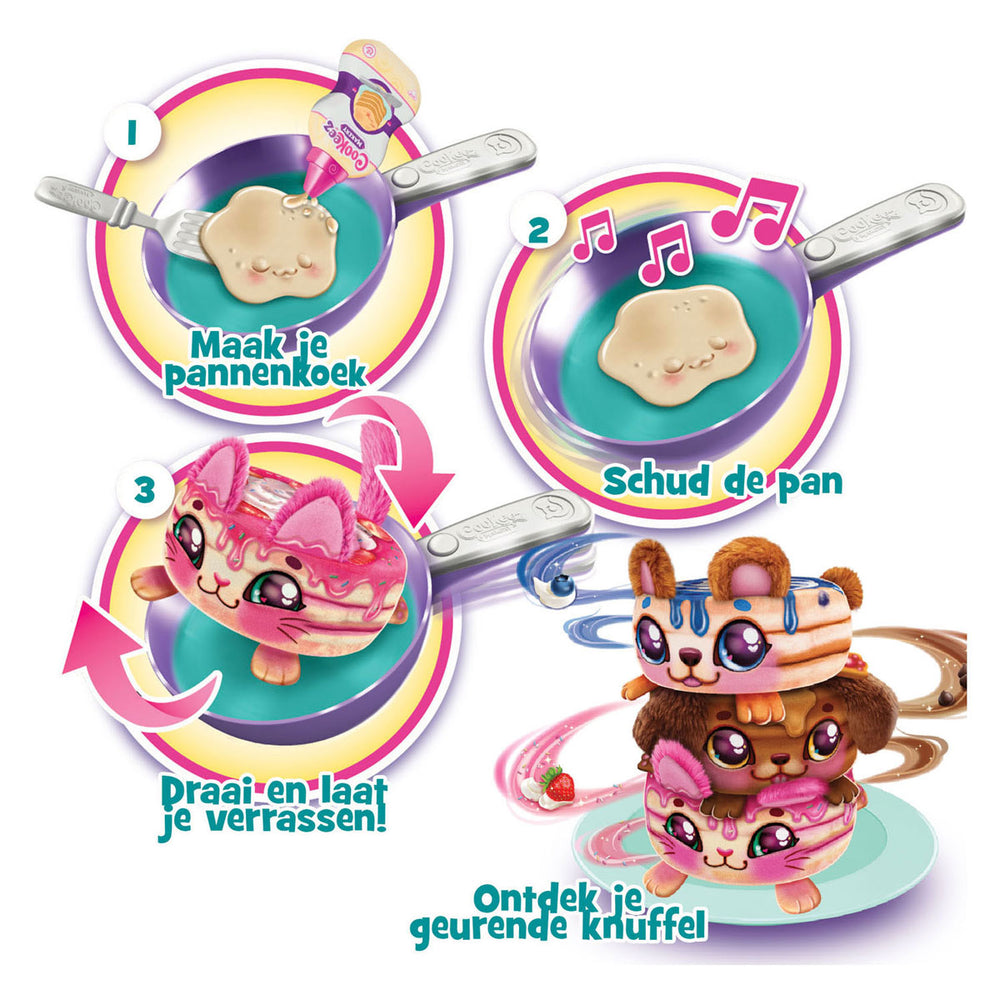 Moose toys cookeez make your own plush surprise animal in a frying pan
