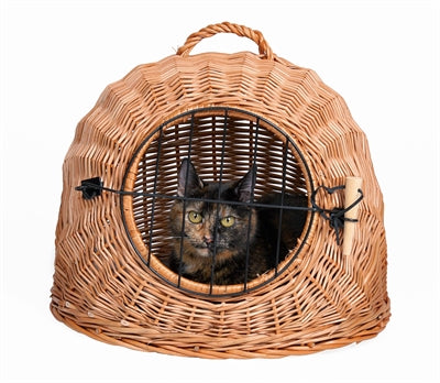 Trixie Rattan Cat Basket med dør