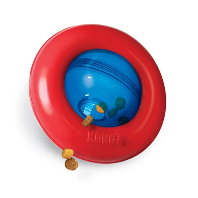 Kong Gyro Feeding Ball Red Blue