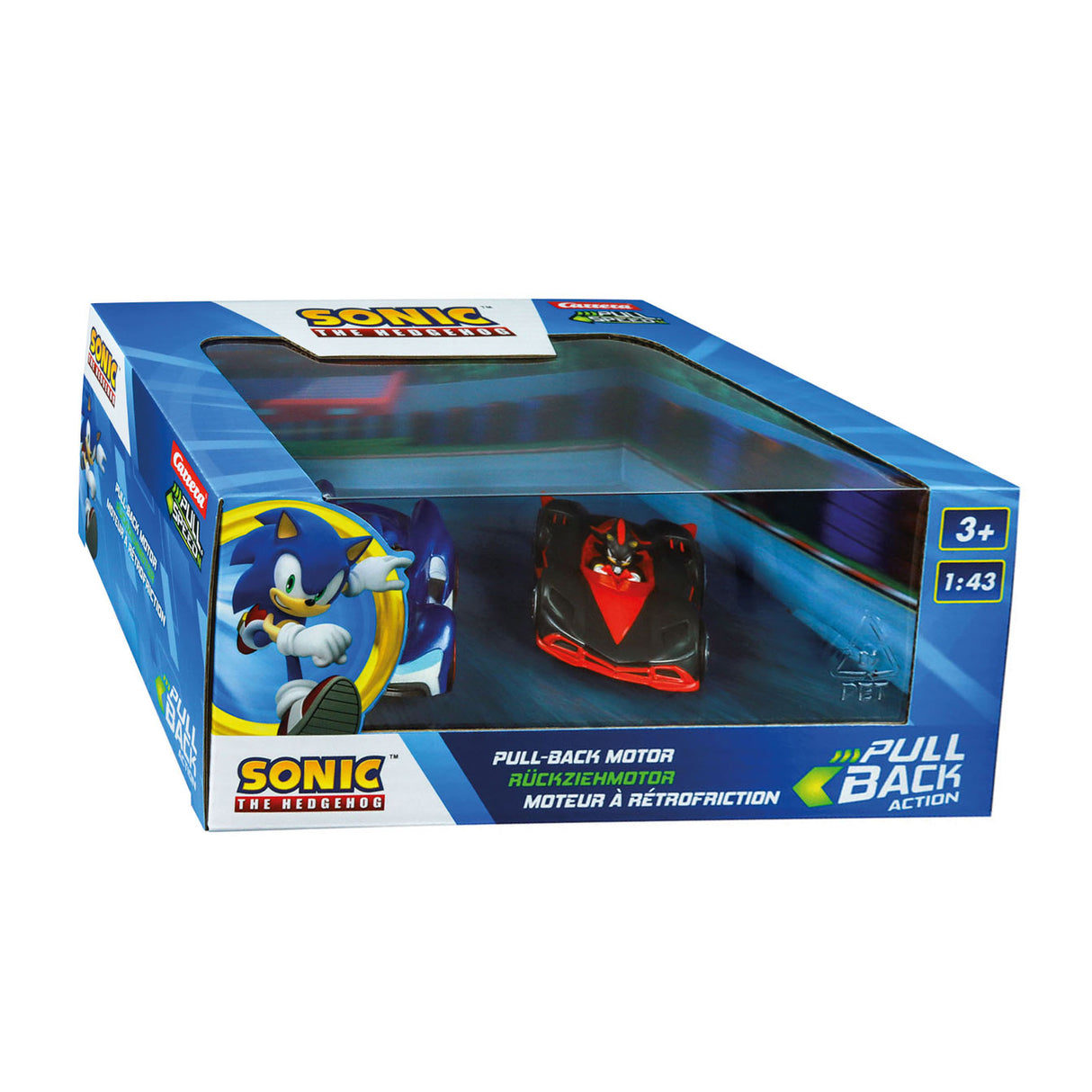 Pull Back Auto Team Sonic Racing - Sonic vs. Shadow Twin Pack