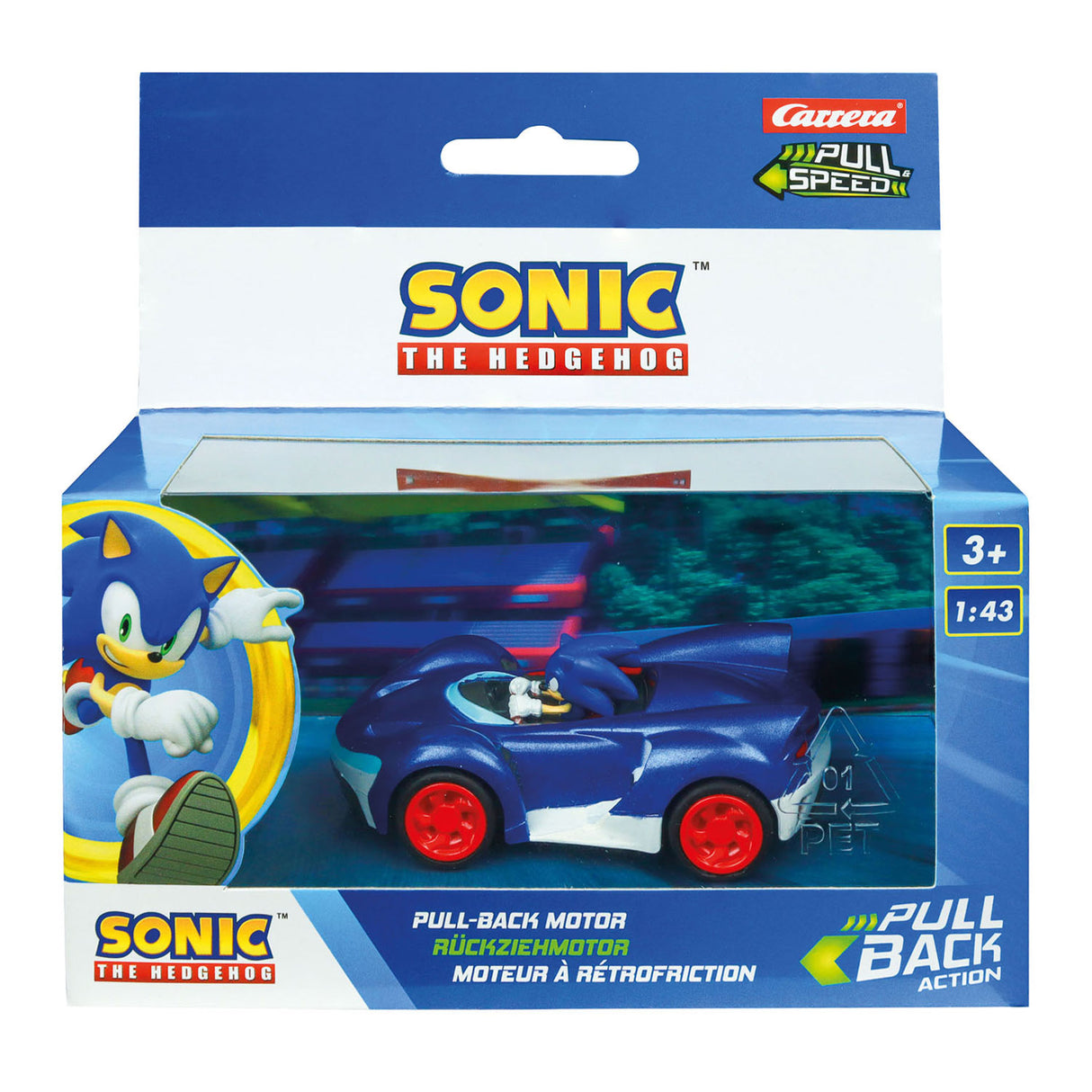 Træk Auto Team Sonic Racing tilbage - Sonic Speed Star