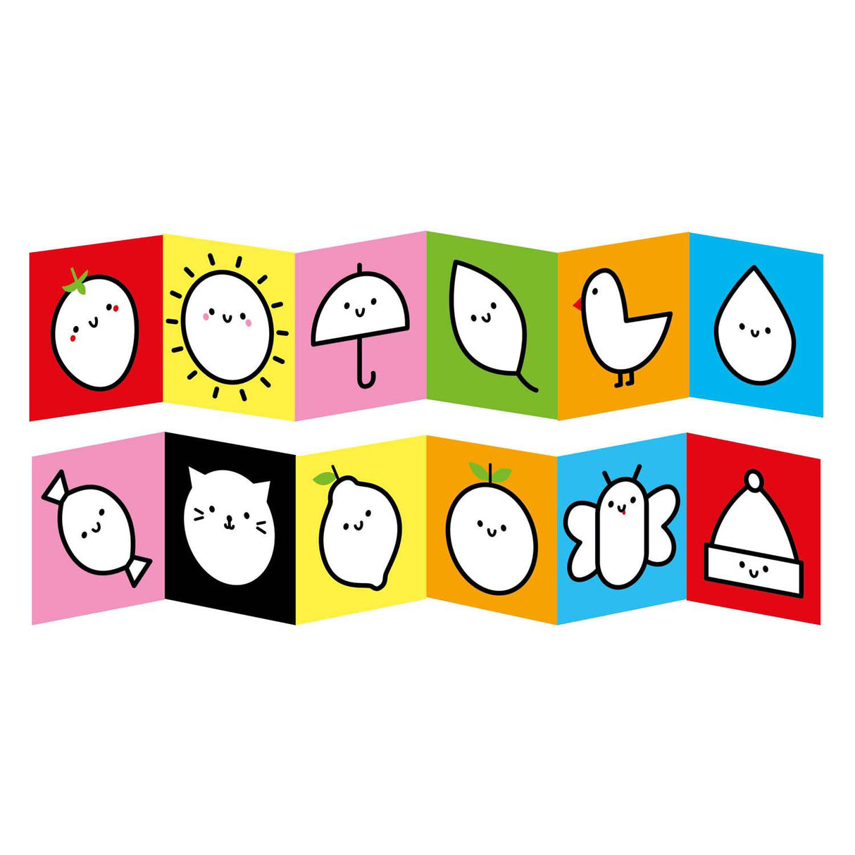 Panda banánová - omaľovánka s farbami rúčky na písanie