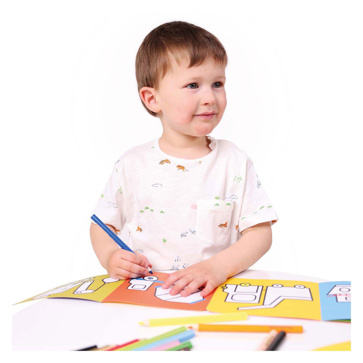 Banana Panda - coloring book ready to draw vehicles