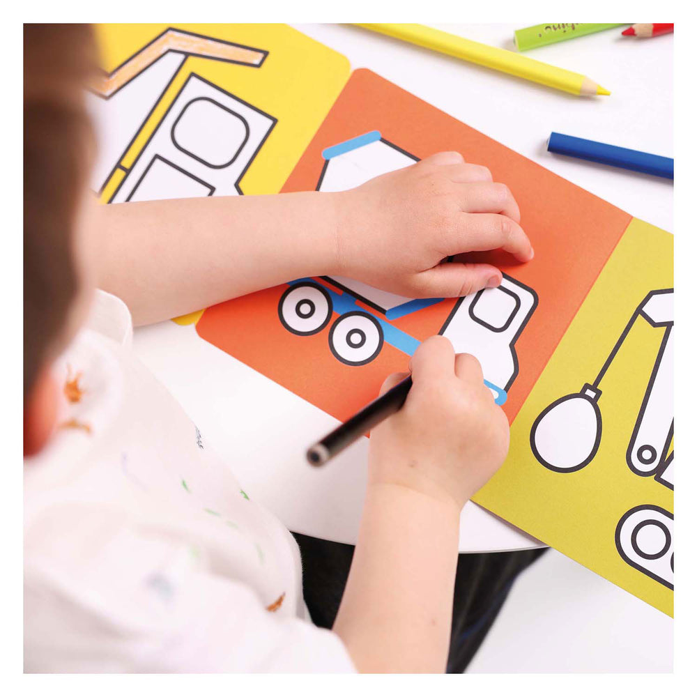 Banana Panda - coloring book ready to draw vehicles