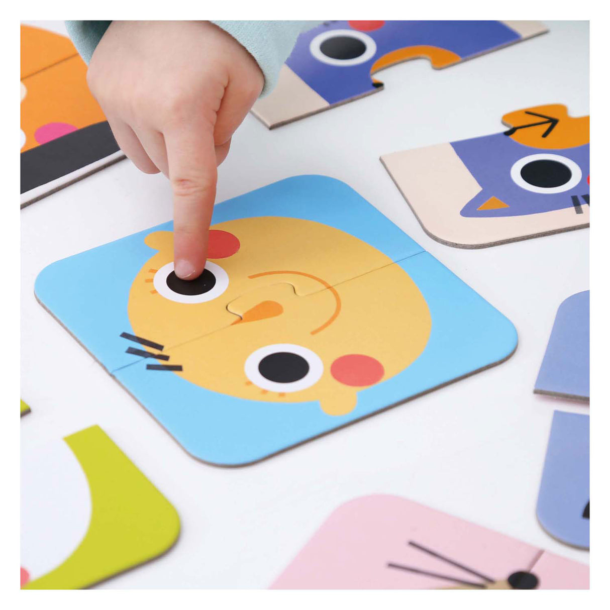 Banana panda - on-the-go puzzle half faces - 16 pcs.