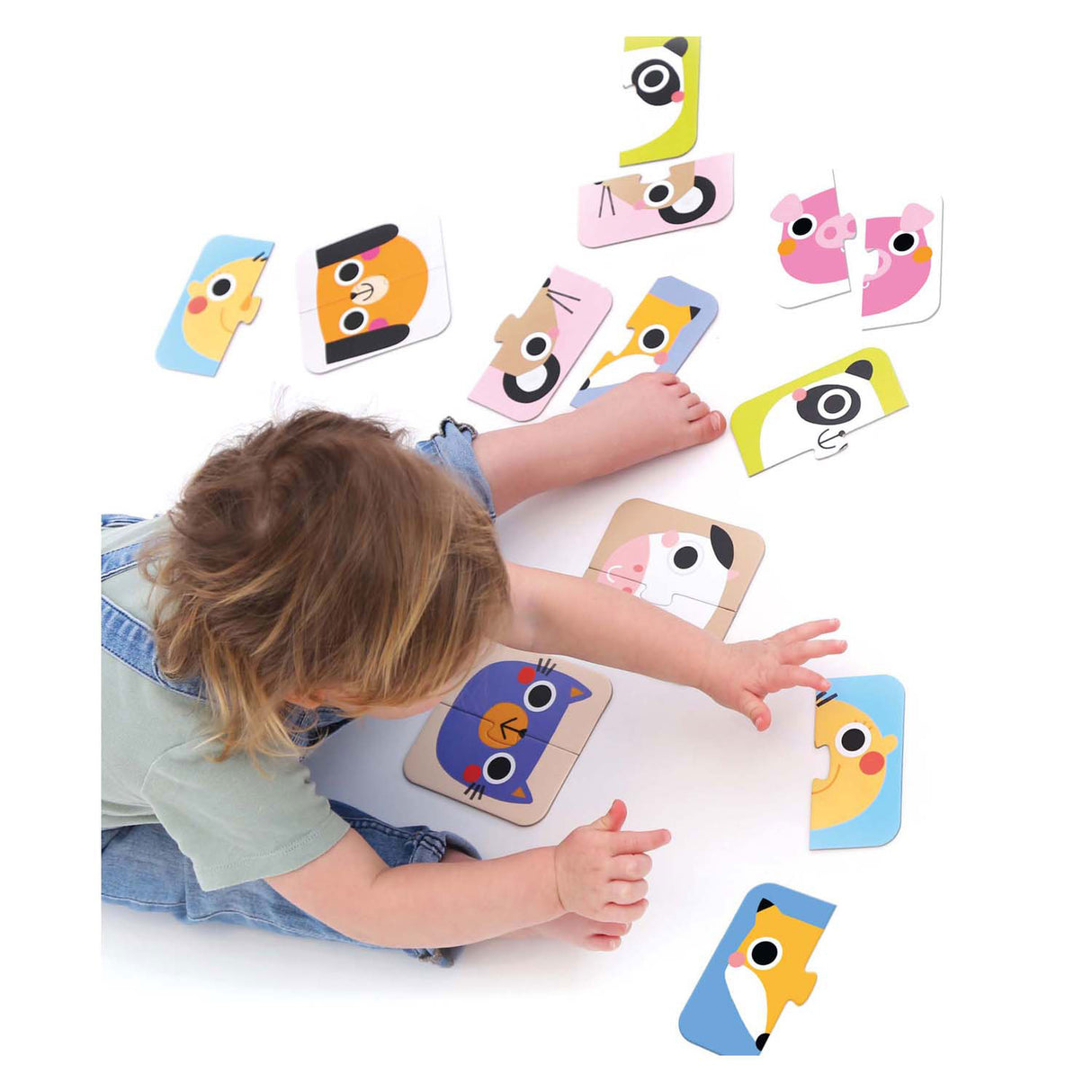 Banana panda - on-the-go puzzle half faces - 16 pcs.