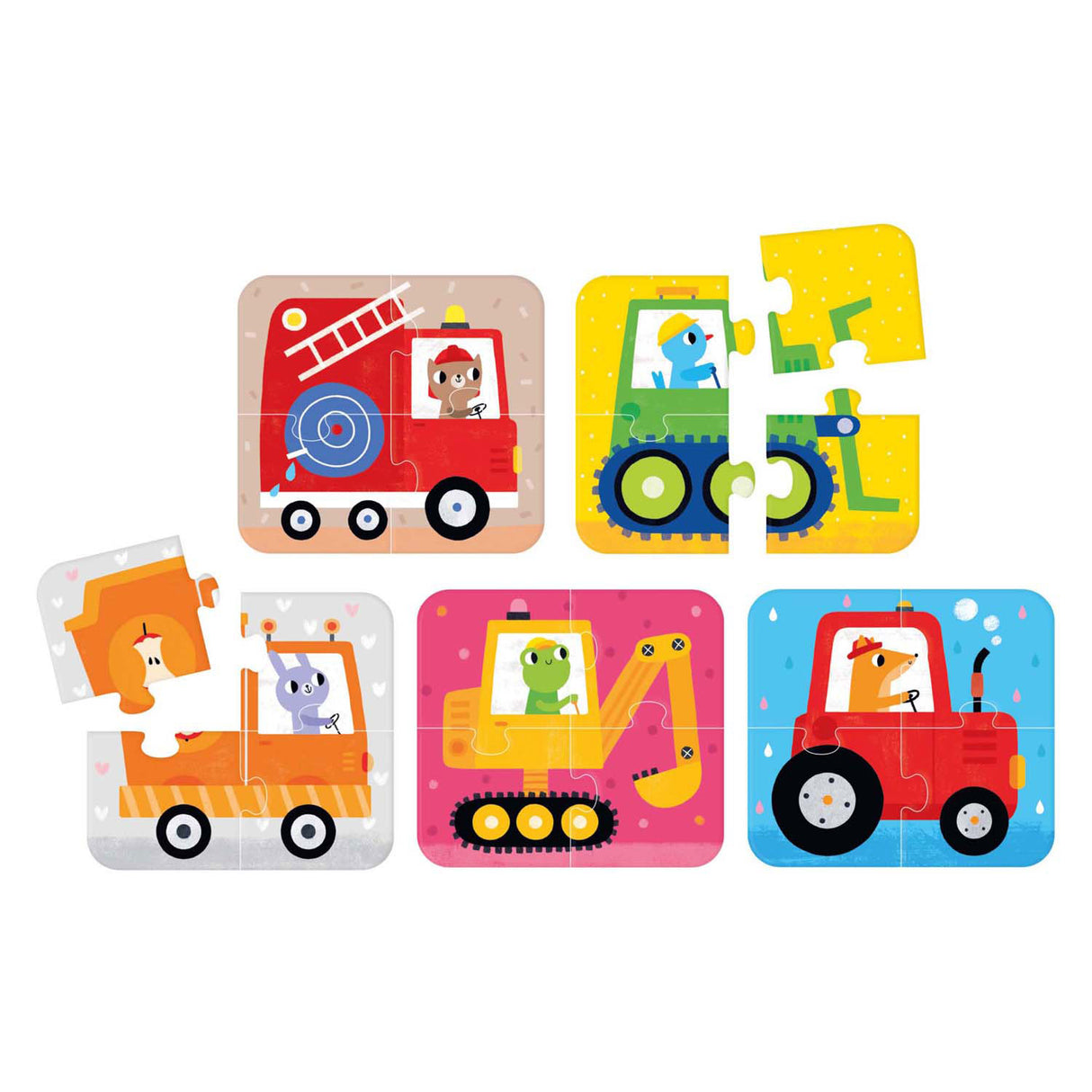 Banana panda - on-the-go puzzle vehicles - 16 pcs.