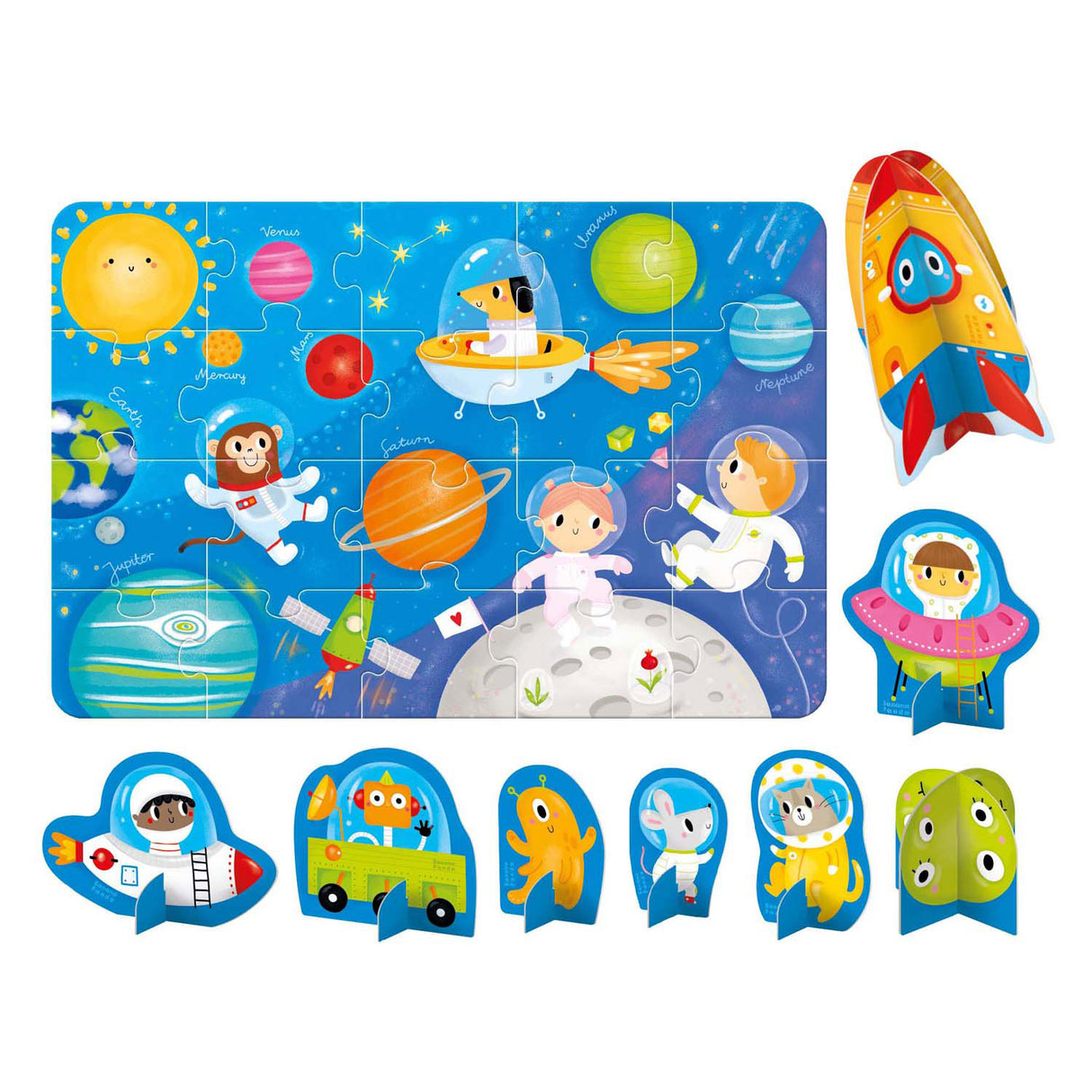 Banana panda - figure it out puzzle space - 20 pcs.