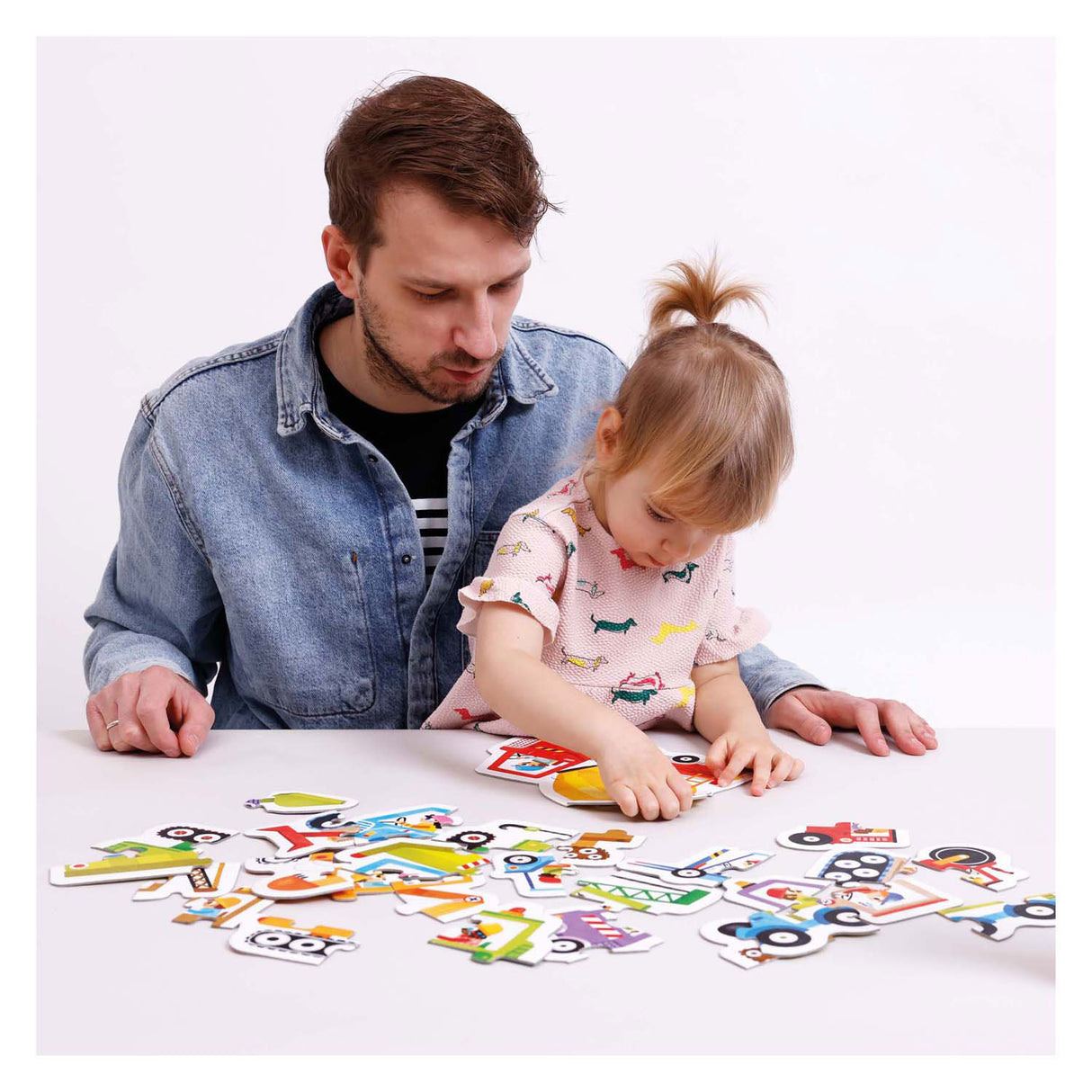 Banana panda - ascending puzzles vehicles - 33 pcs.