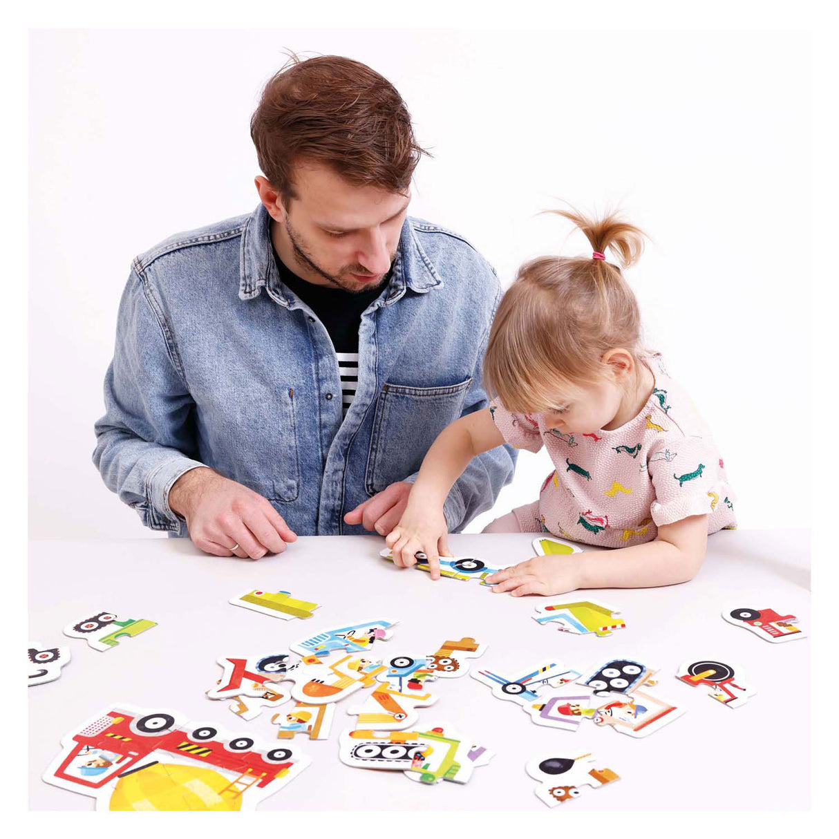 Banana panda - ascending puzzles vehicles - 33 pcs.