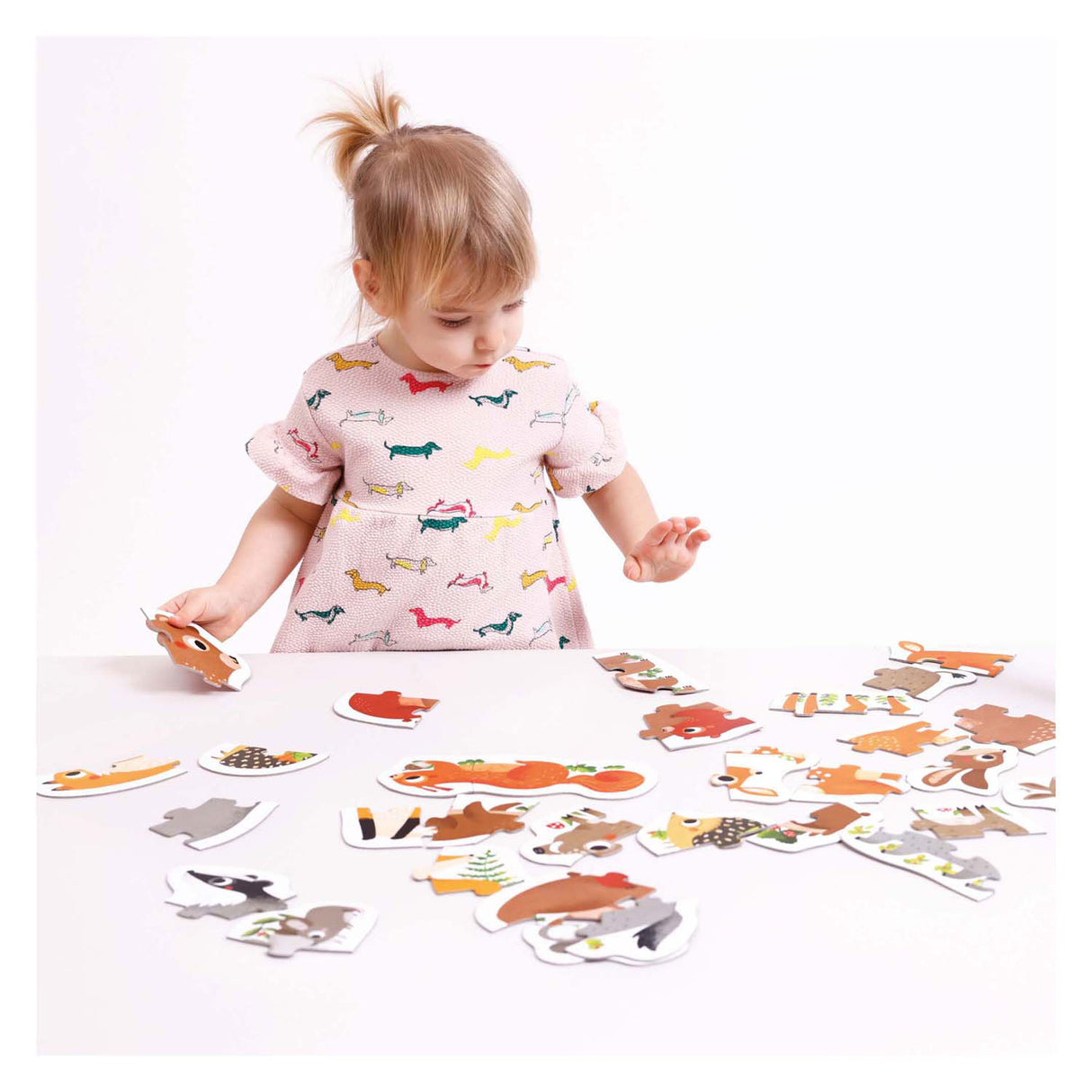 Panda banane - puzzles ascendants animaux de la forêt - 33 pcs.