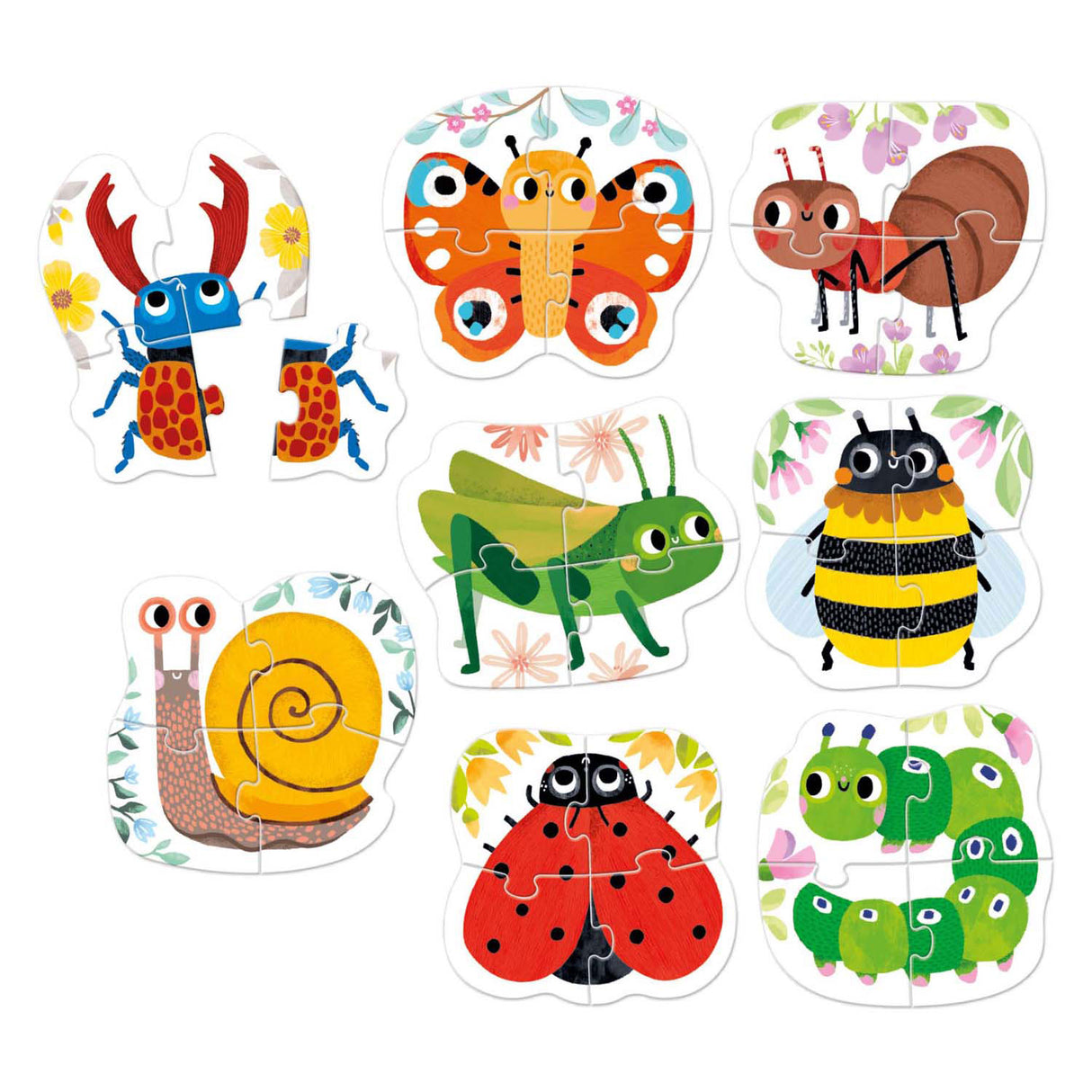 Banana panda - ascending puzzles small animals - 33 pcs.