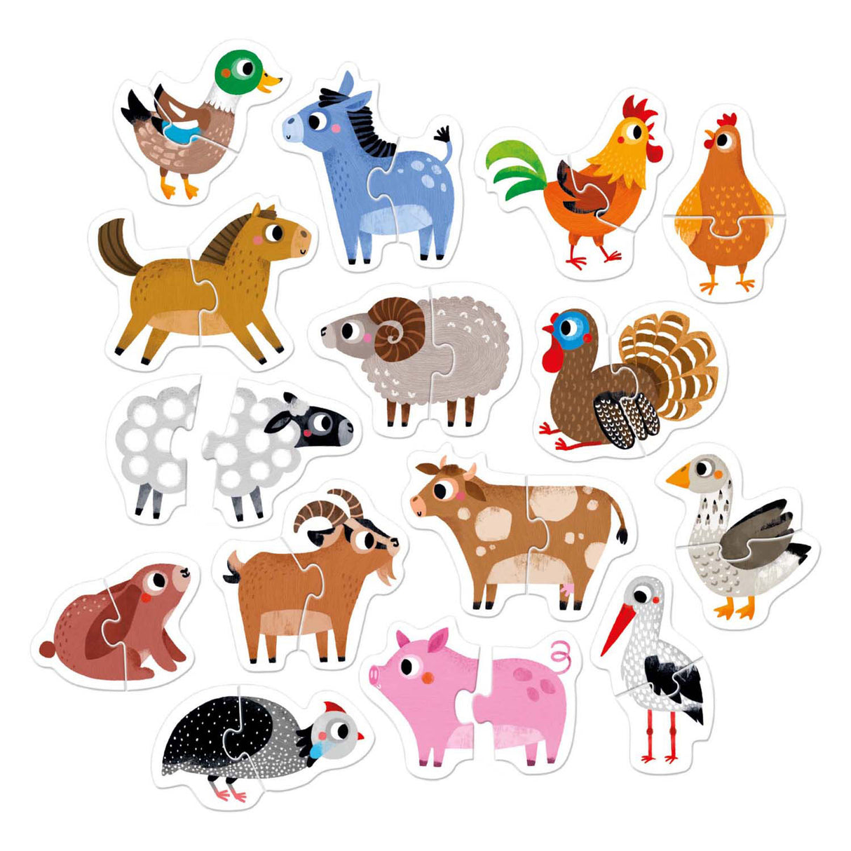 Banana Panda - Ascending Farm Animal Puzzles - 33 pcs.