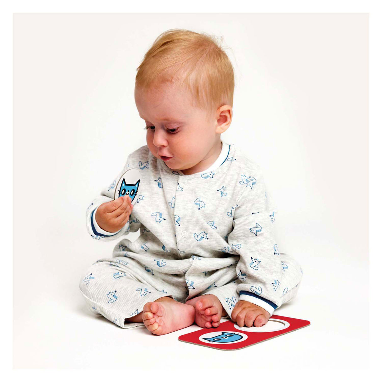 Banana panda - high contrast puzzle find the twins - 8 pcs.