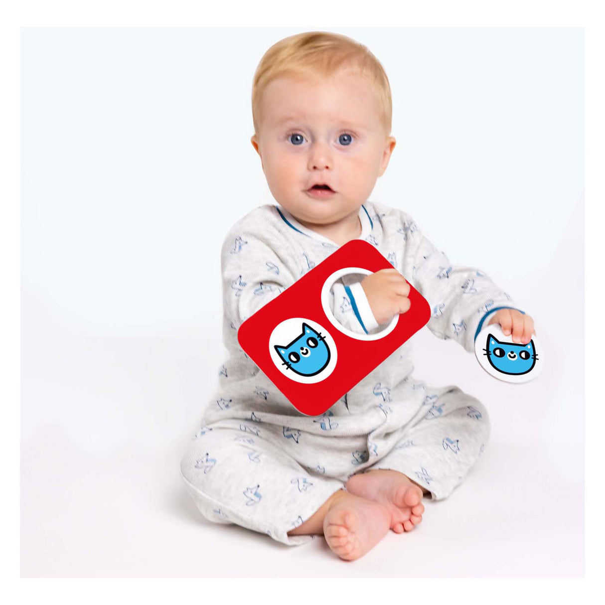 Banana panda - high contrast puzzle find the twins - 8 pcs.