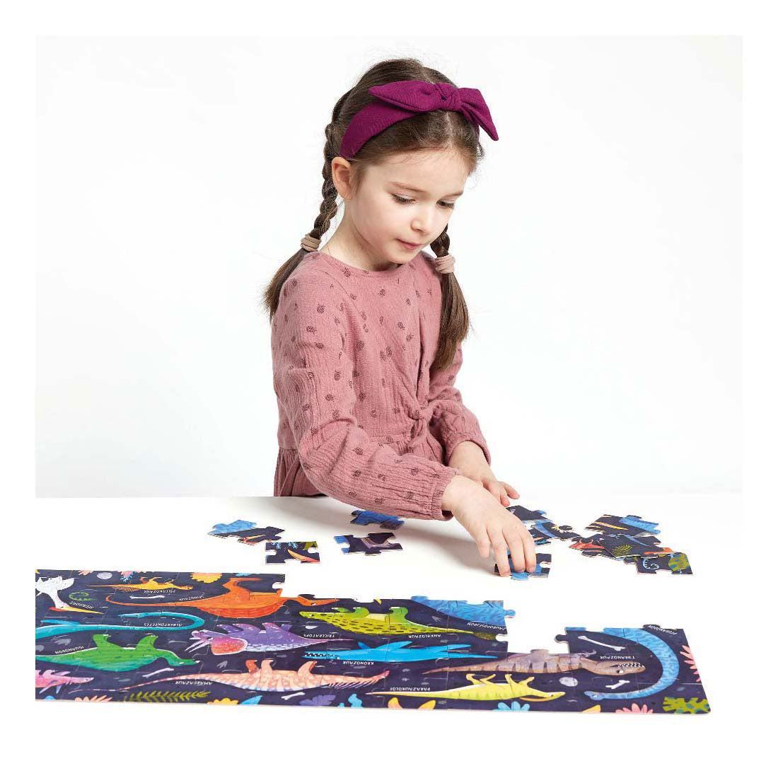 Banan panda - Jeg elsker dinosaurer puslespil - 60 stk.