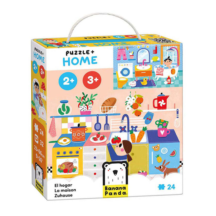 Panda banánová - puzzle na doma - 24 ks.