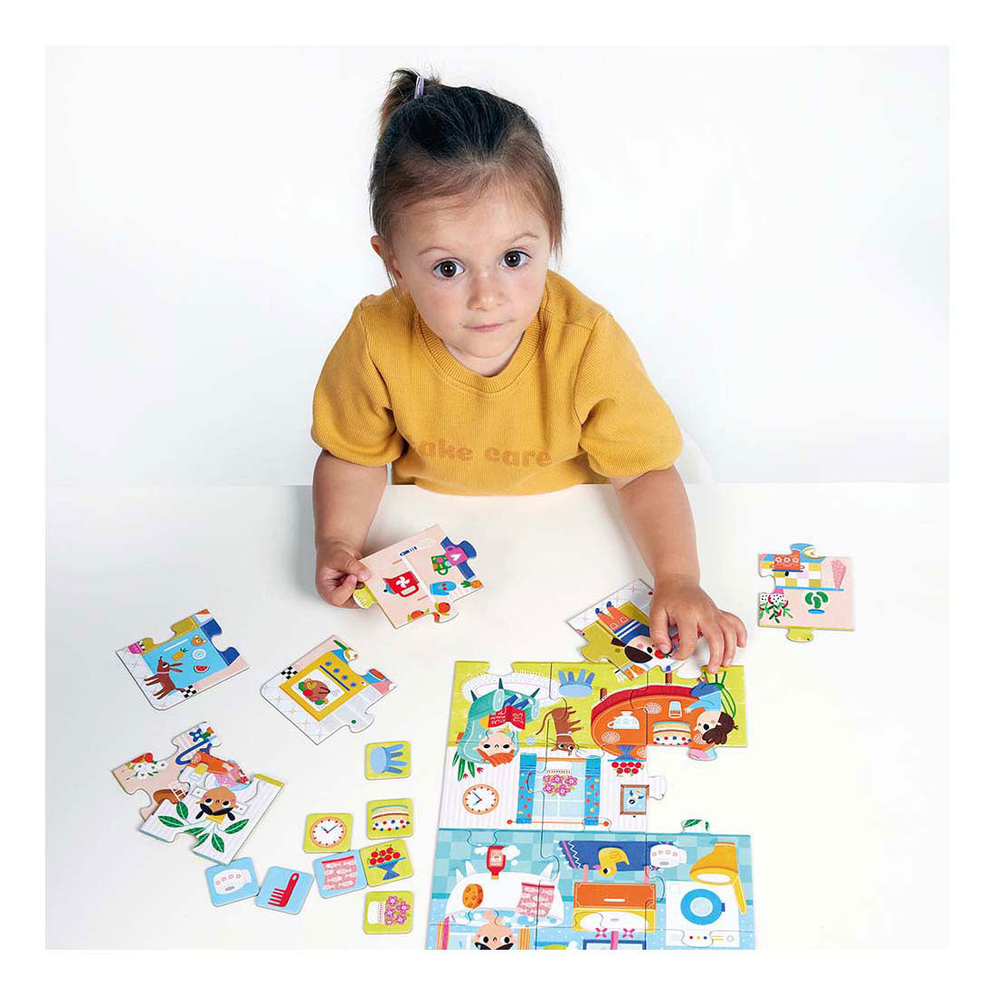 Panda banánová - puzzle na doma - 24 ks.