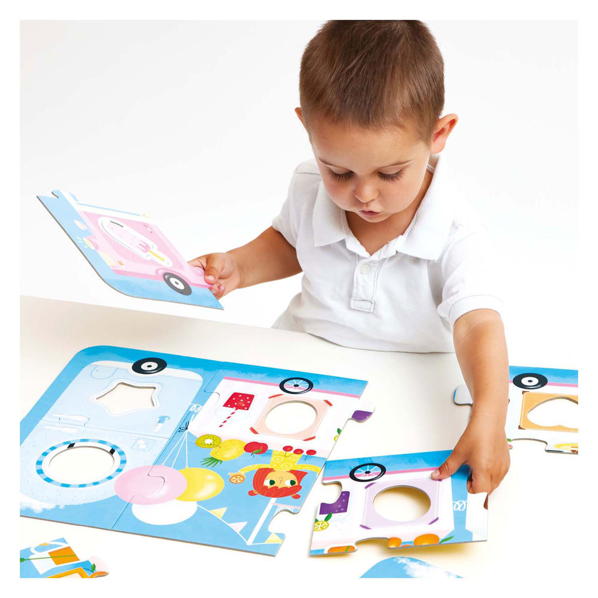 Banana panda - puzzle matching food truck - 23 pcs.