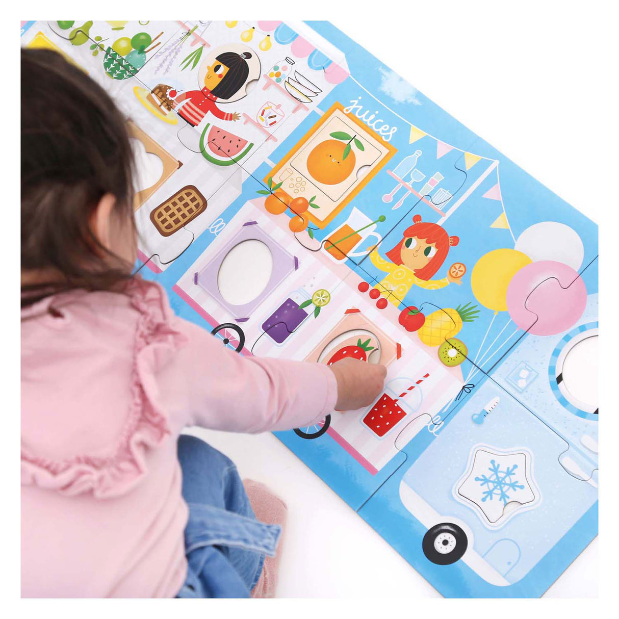 Banana panda - puzzle matching food truck - 23 pcs.