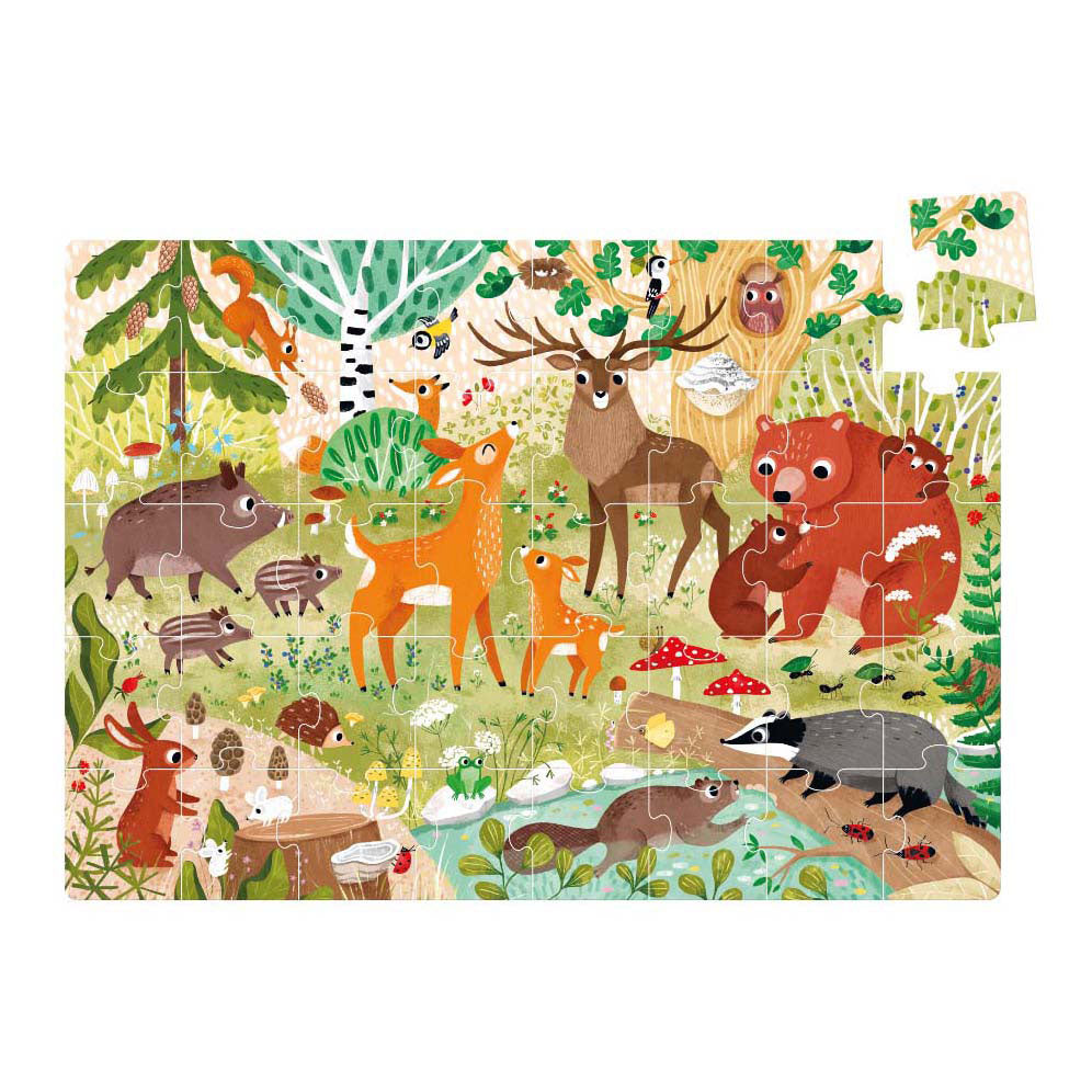 Banana panda - wild jumbo puzzle forest animals - 40 pcs.