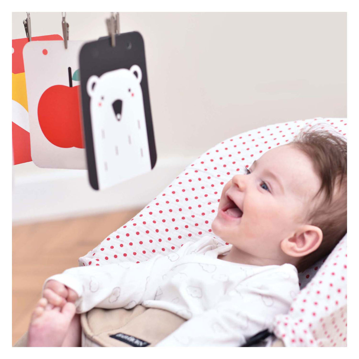 Banana panda - high contrast baby set