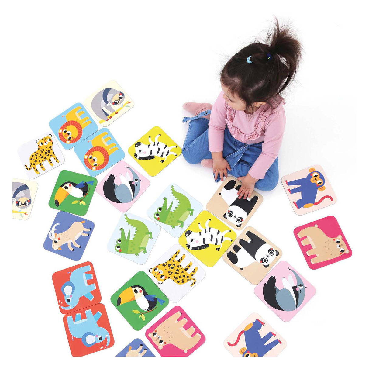 Banana panda - large memory game wild animals - 24 pcs.