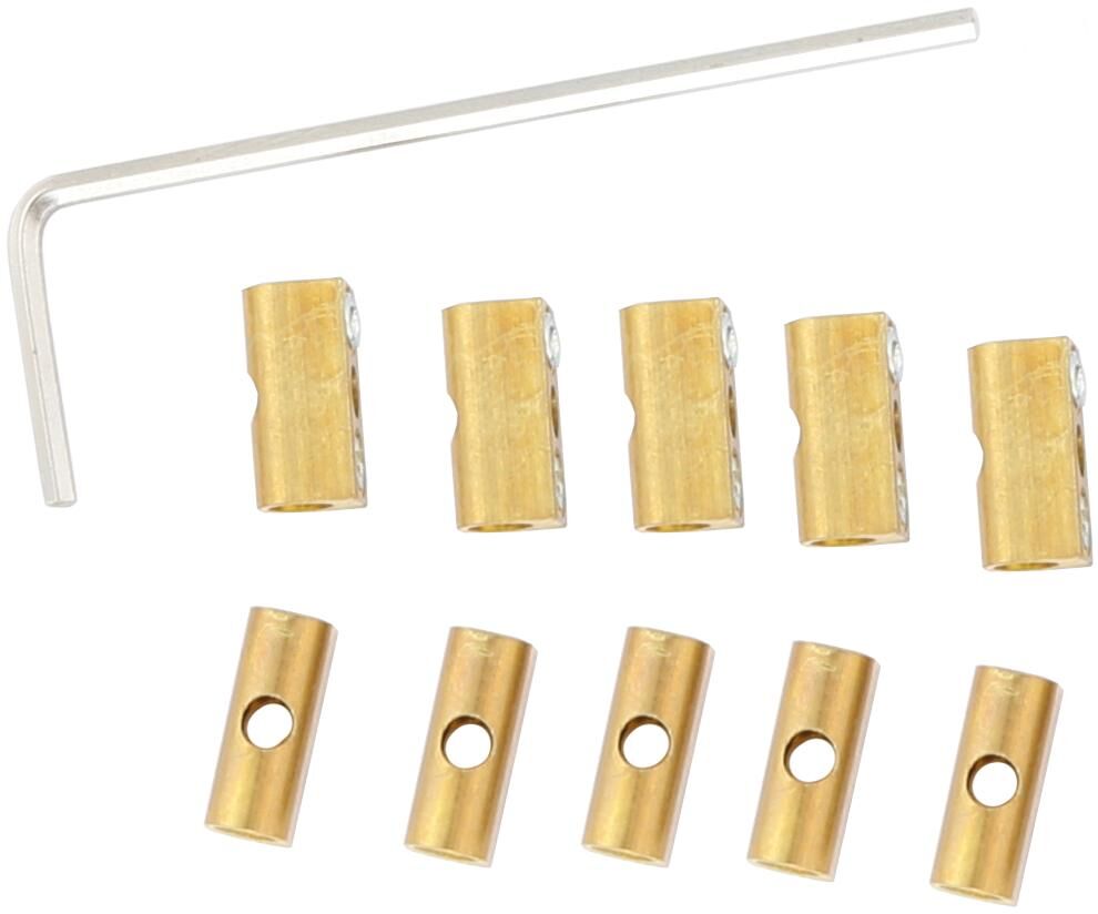 Pinion cable clamp workshop set 1 hex key,10pcs.luster clamps