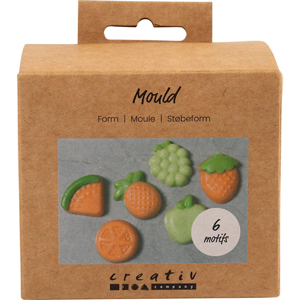 Creativ company molds, fruit, h: 1.8 cm, l: 4.5-6 cm, 6 pieces 1 box