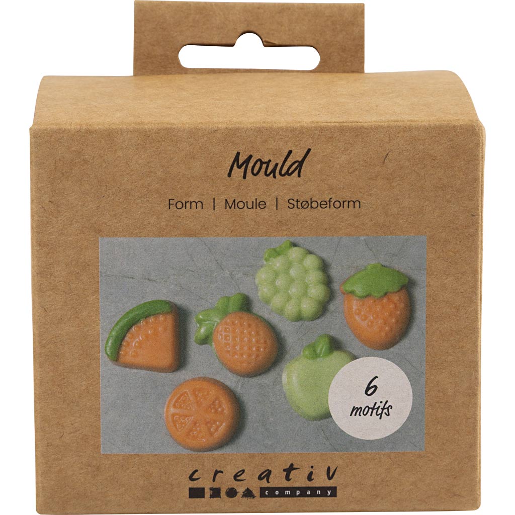 Creativ company molds, fruit, h: 1.8 cm, l: 4.5-6 cm, 6 pieces 1 box