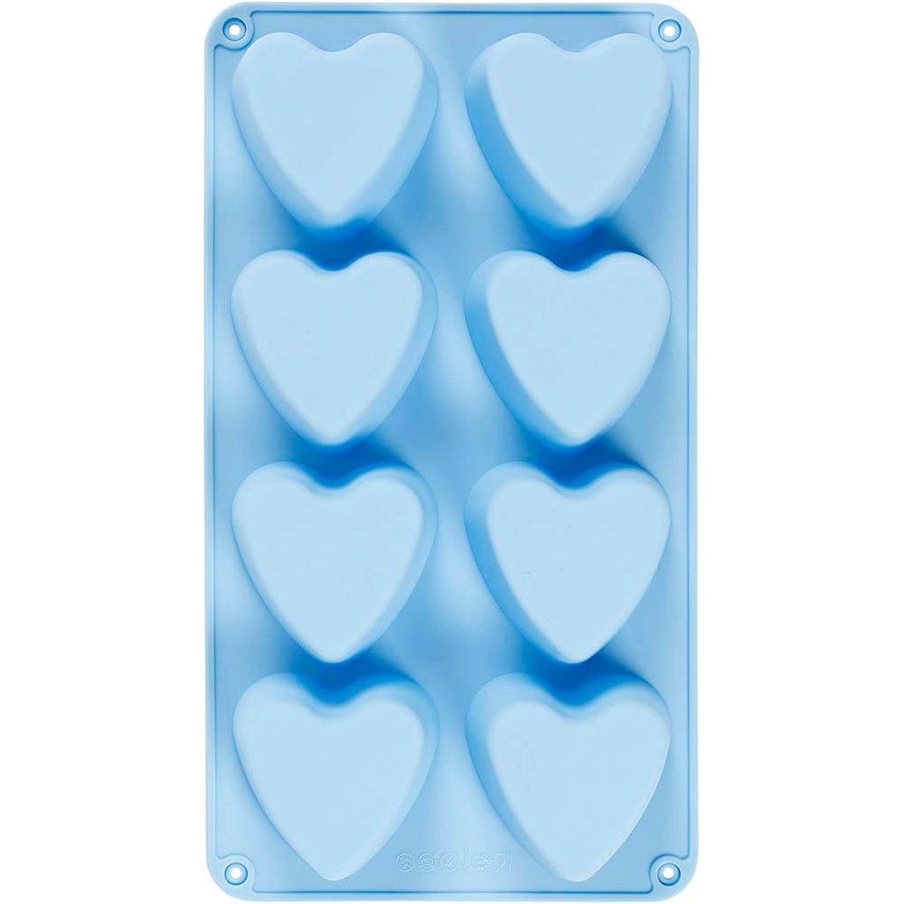 Creativ company silicone molds, hearts, h: 3.5 cm, l: 7 cm, w: 6 cm, 100 ml, 1 piece