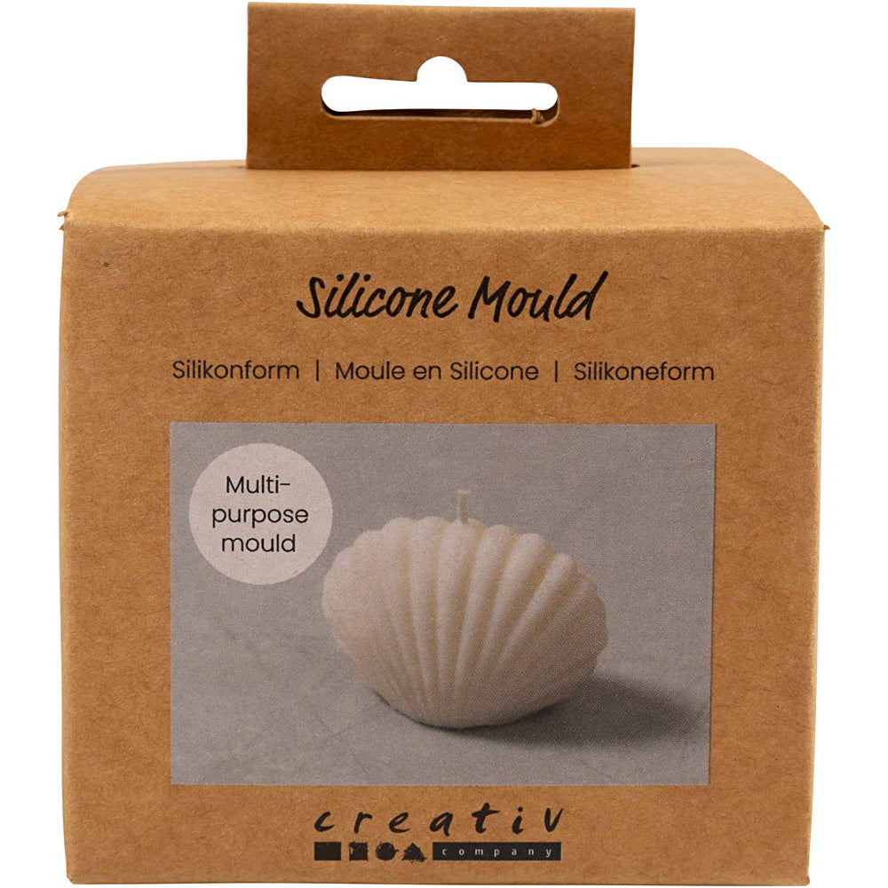 Creativ company silicone mold, mussel, h: 6 cm, l: 9 cm, w: 5 cm, 1 piece