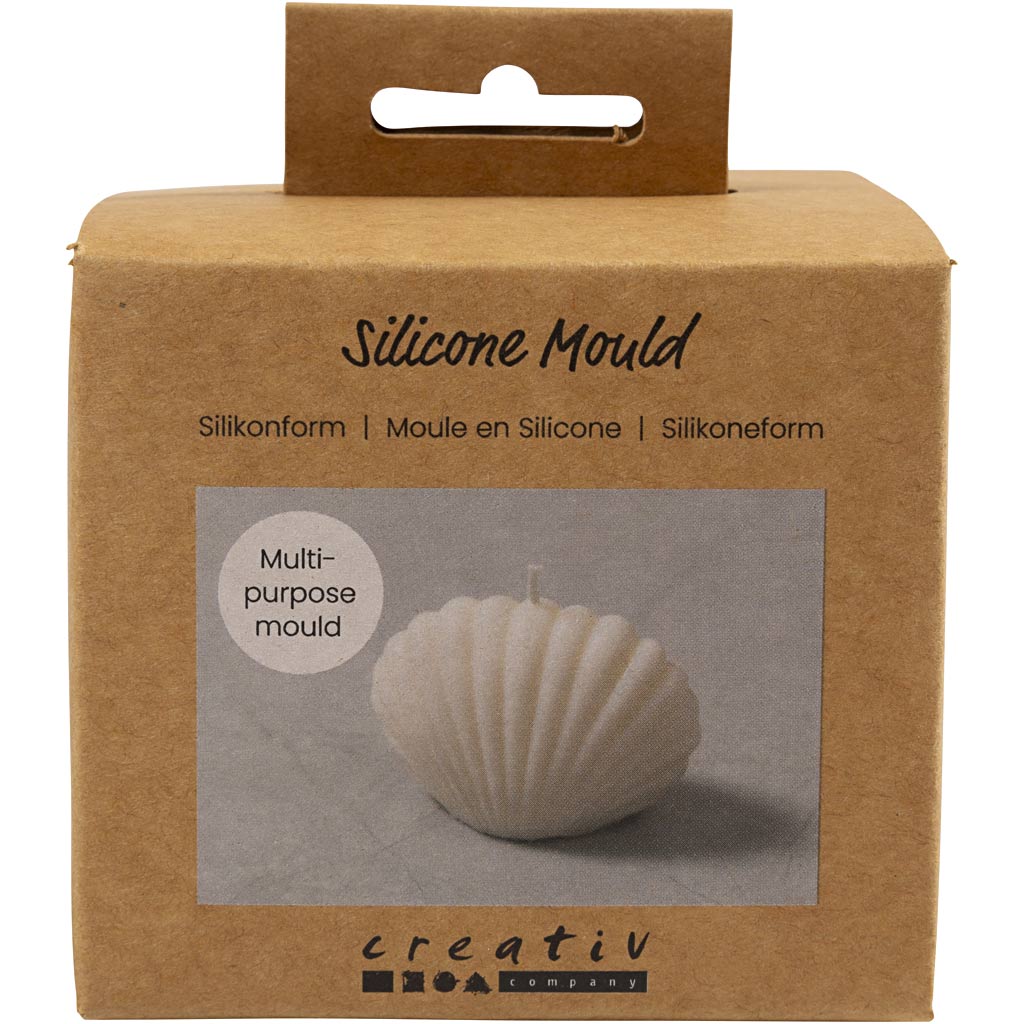Creativ company silicone mold, mussel, h: 6 cm, l: 9 cm, w: 5 cm, 1 piece