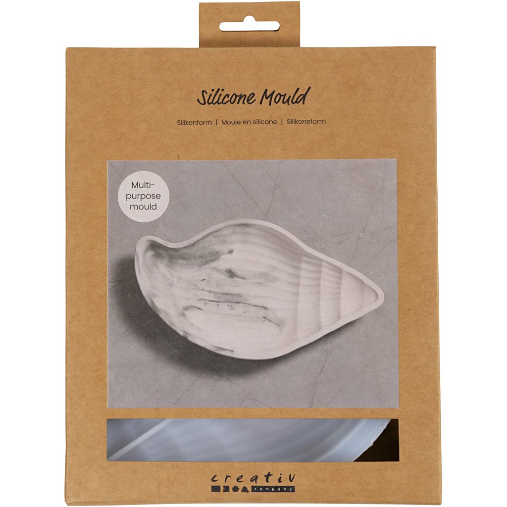 Creativ company silicone molds, conch shell, h: 2 cm, l: 20 cm, w: 11 cm, 1 piece